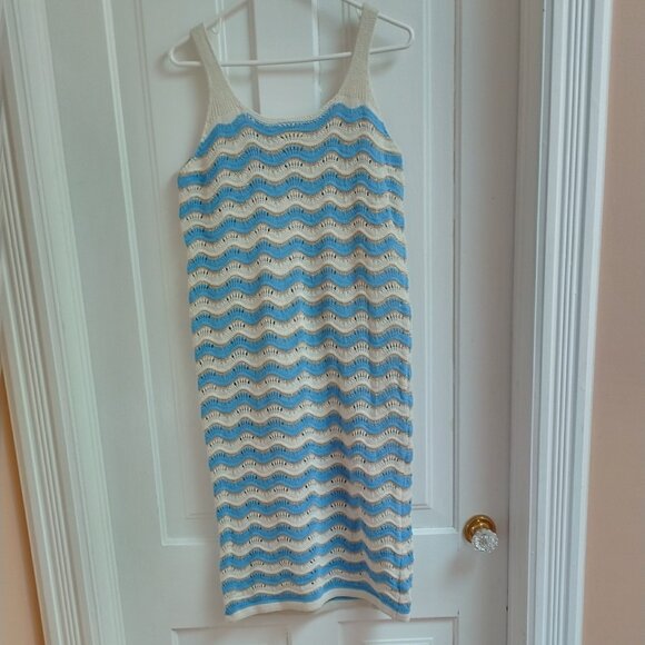 Italian Missoni-style zigzag knit Midi Dress, NWOT - Picture 7 of 10